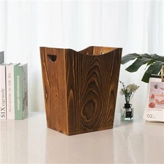 Thùng rác bằng gỗ